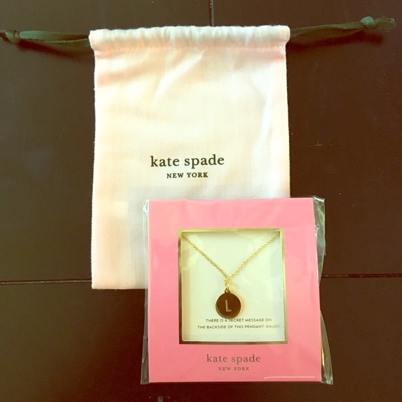 kate spade Jewelry - Unopened, never worn kate spade initial necklace.